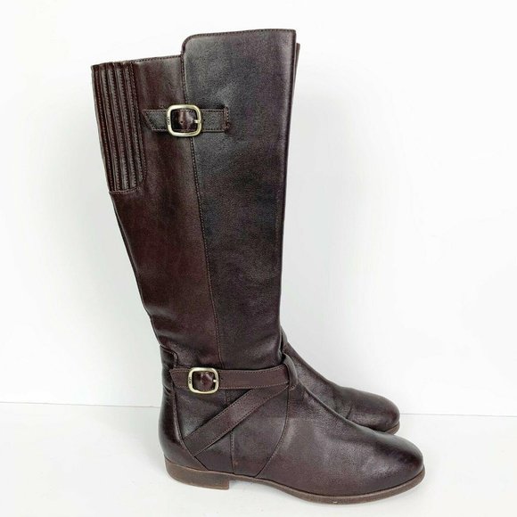 Ugg Women’s Beryl Leather Knee High Tall Riding Boots 1005920 Size 8 - Picture 1 of 11